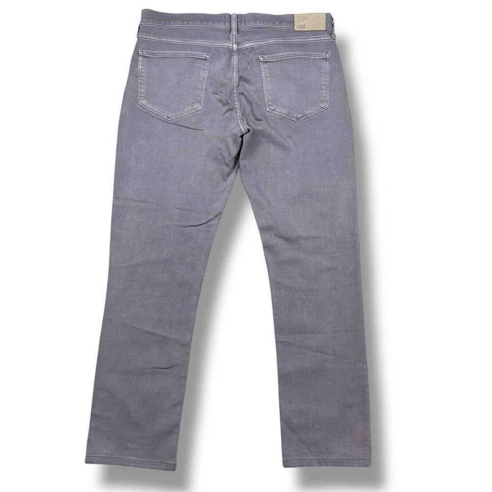 Paige Jeans Mens W33 Lennox Shade Gray Slim Straight Stretch Preppy Denim Casual - Picture 2 of 10